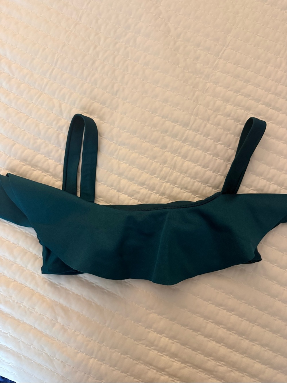 Kids Teal Ruffle Bikini Top - Swim